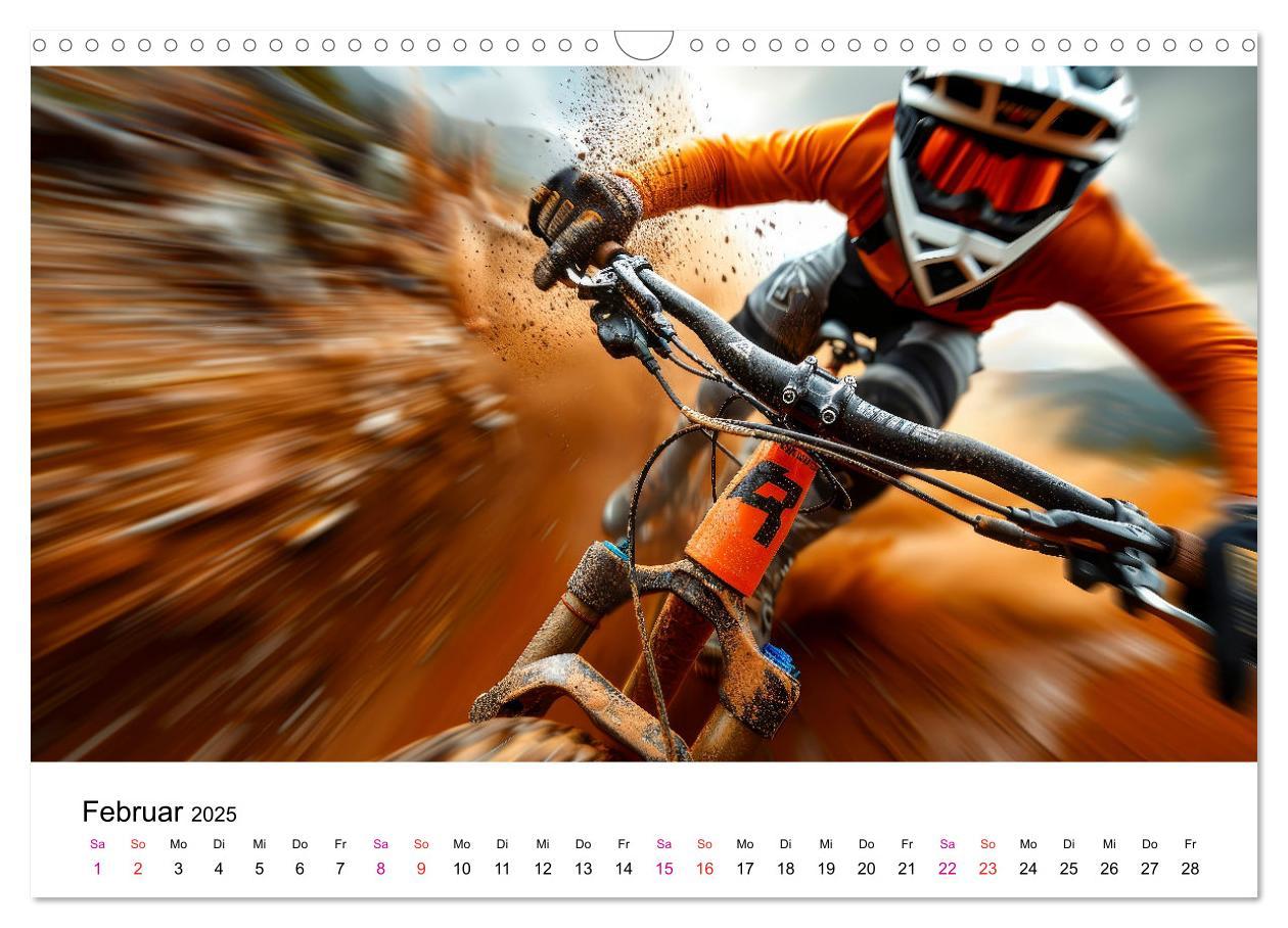 Bild: 9783457149850 | Mountainbike Erlebnisse (Wandkalender 2025 DIN A3 quer), CALVENDO...