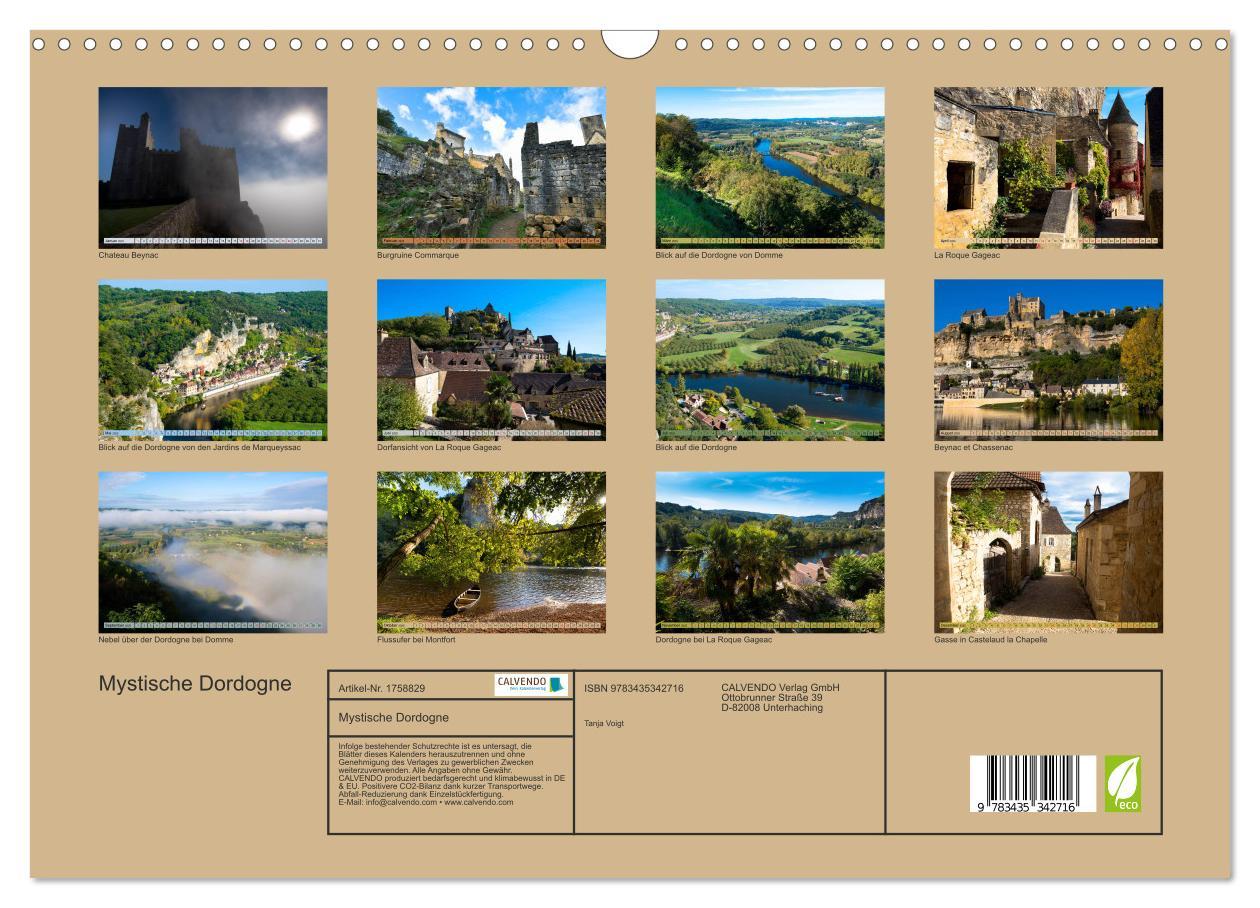 Bild: 9783435342716 | Mystische Dordogne (Wandkalender 2025 DIN A3 quer), CALVENDO...