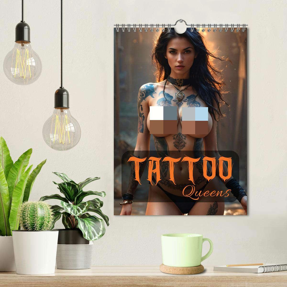 Bild: 9783383817465 | Tattoo Queens (Wandkalender 2025 DIN A4 hoch), CALVENDO Monatskalender