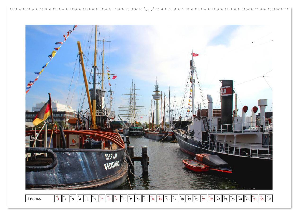 Bild: 9783435580378 | Windjammer - Bremerhaven (Wandkalender 2025 DIN A2 quer), CALVENDO...