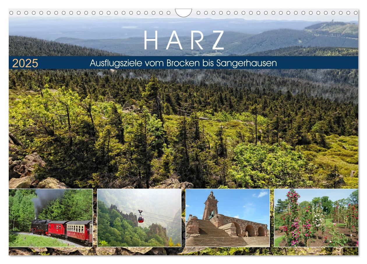 Cover: 9783435223251 | Harz - Ausflugsziele vom Brocken bis Sangerhausen (Wandkalender...