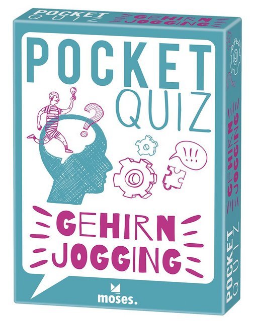 Cover: 9783964550033 | Pocket Quiz Gehirnjogging (Spiel) | 50 Aufgaben für alle mit Köpfchen!