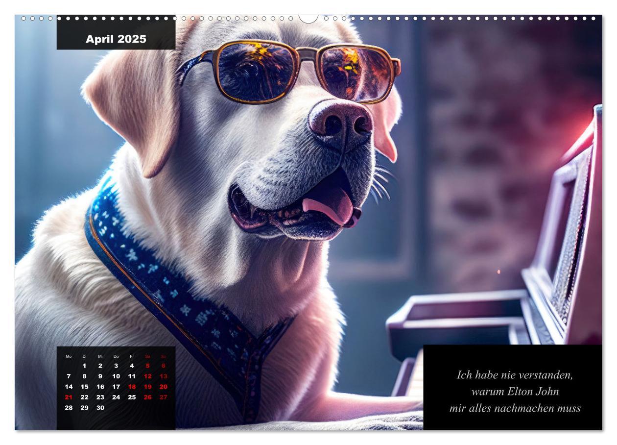 Bild: 9783435367535 | Der witzige Labrador-Kalender (Wandkalender 2025 DIN A2 quer),...