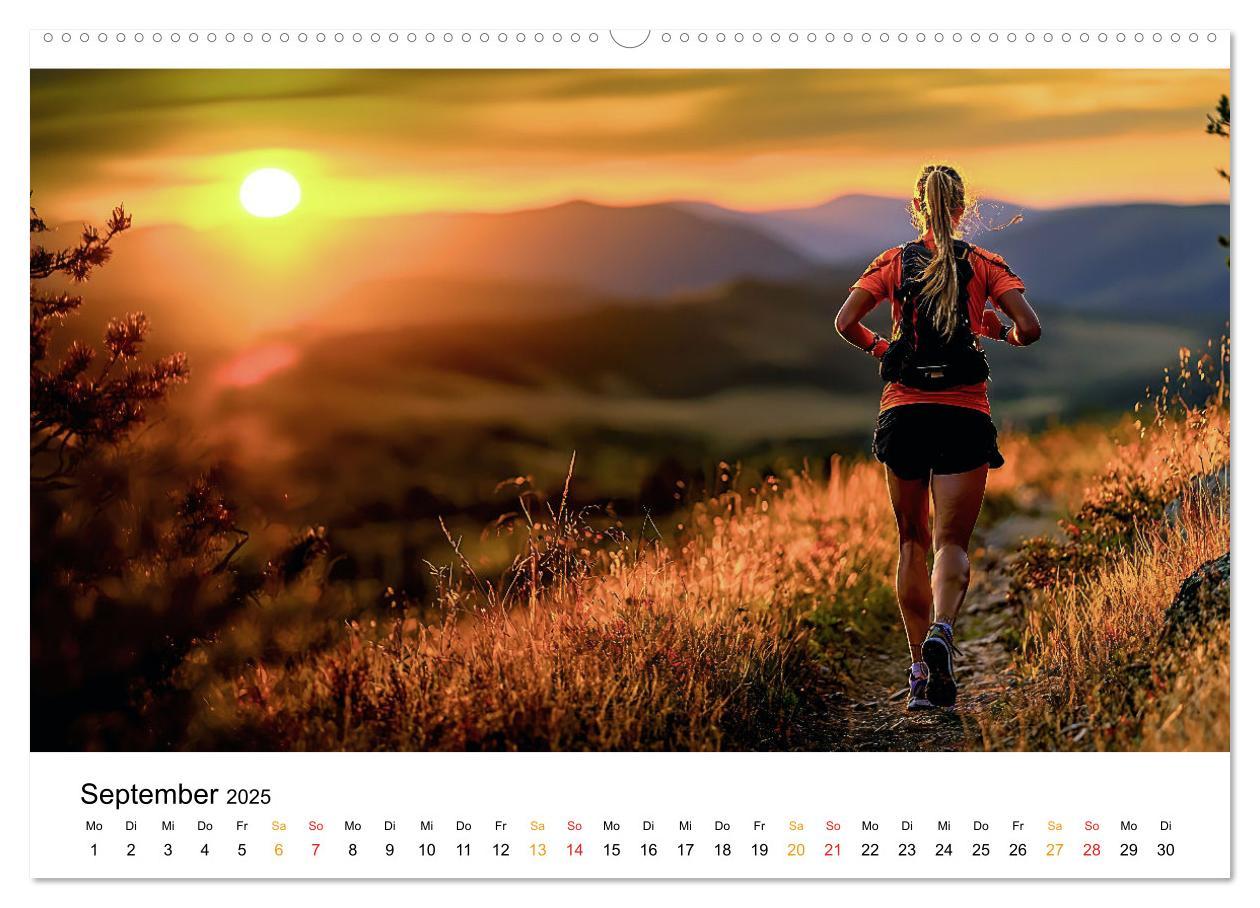 Bild: 9783457234693 | Trailrunning Power (Wandkalender 2025 DIN A2 quer), CALVENDO...