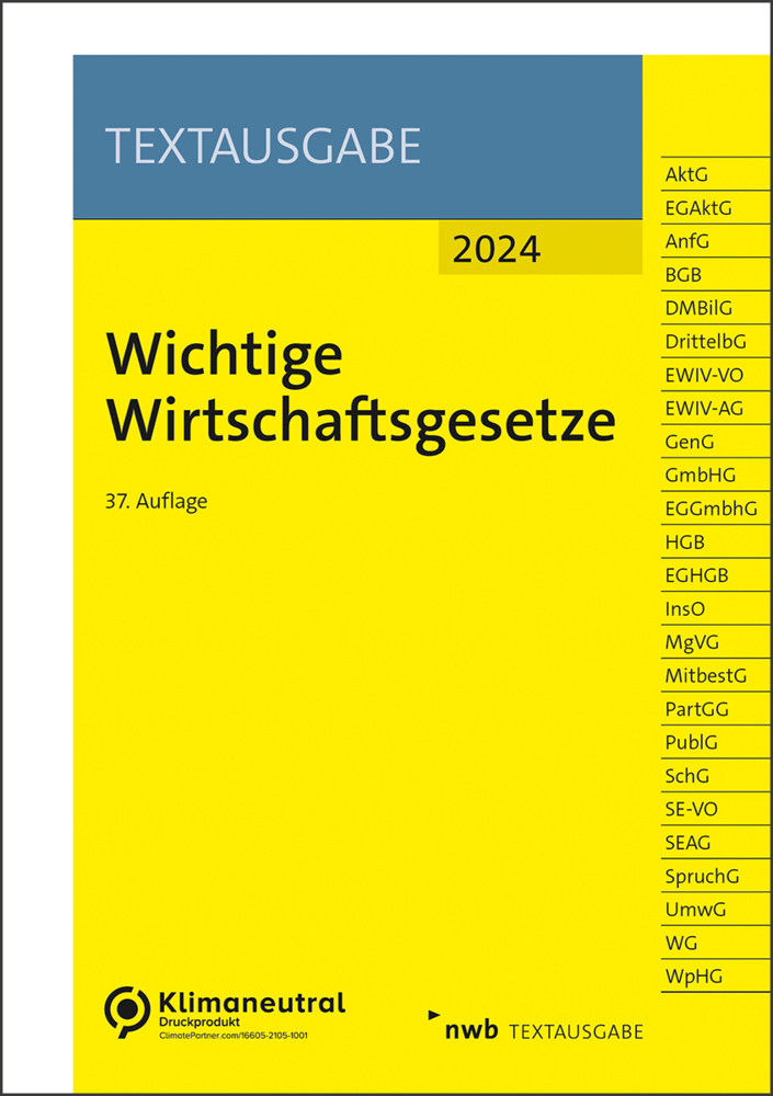 Cover: 9783482672576 | Wichtige Wirtschaftsgesetze | Bundle | Broschur | 1 Bundle | Deutsch