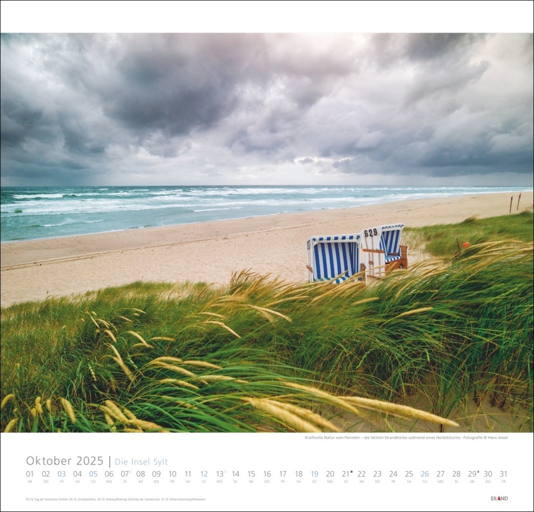 Bild: 9783964023100 | Die Insel Sylt Edition Kalender 2025 - Hans Jessel | Hans Jessel