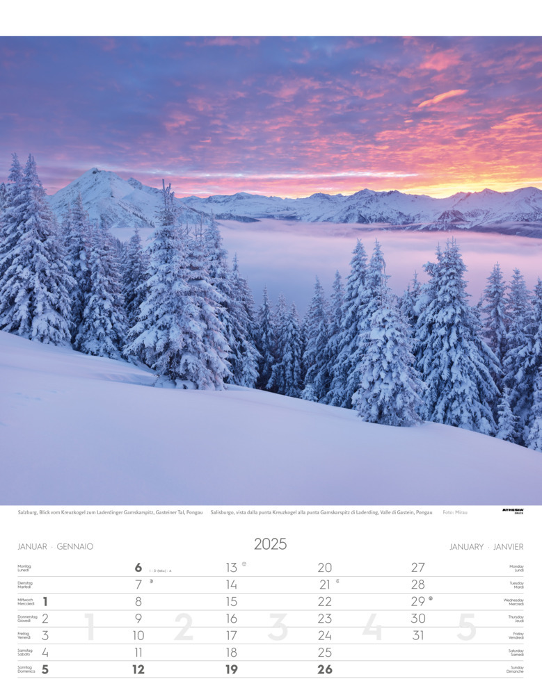 Bild: 9788868397470 | Österreich Kalender 2025 | Austria | Athesia-Tappeiner Verlag | 14 S.