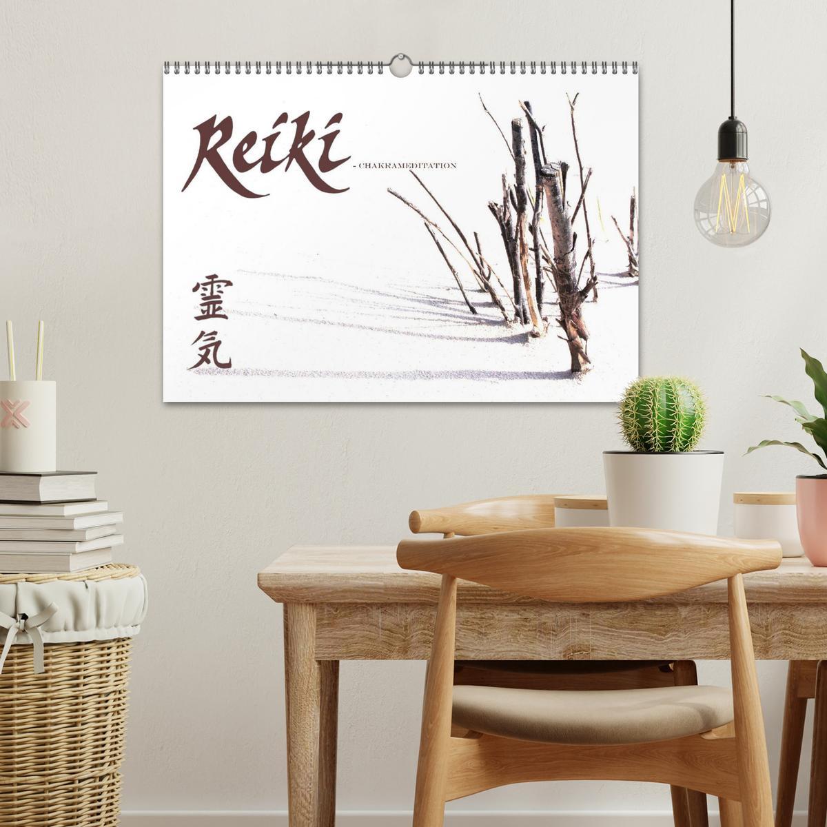 Bild: 9783435602254 | REIKI - Chakrameditation (Wandkalender 2025 DIN A3 quer), CALVENDO...