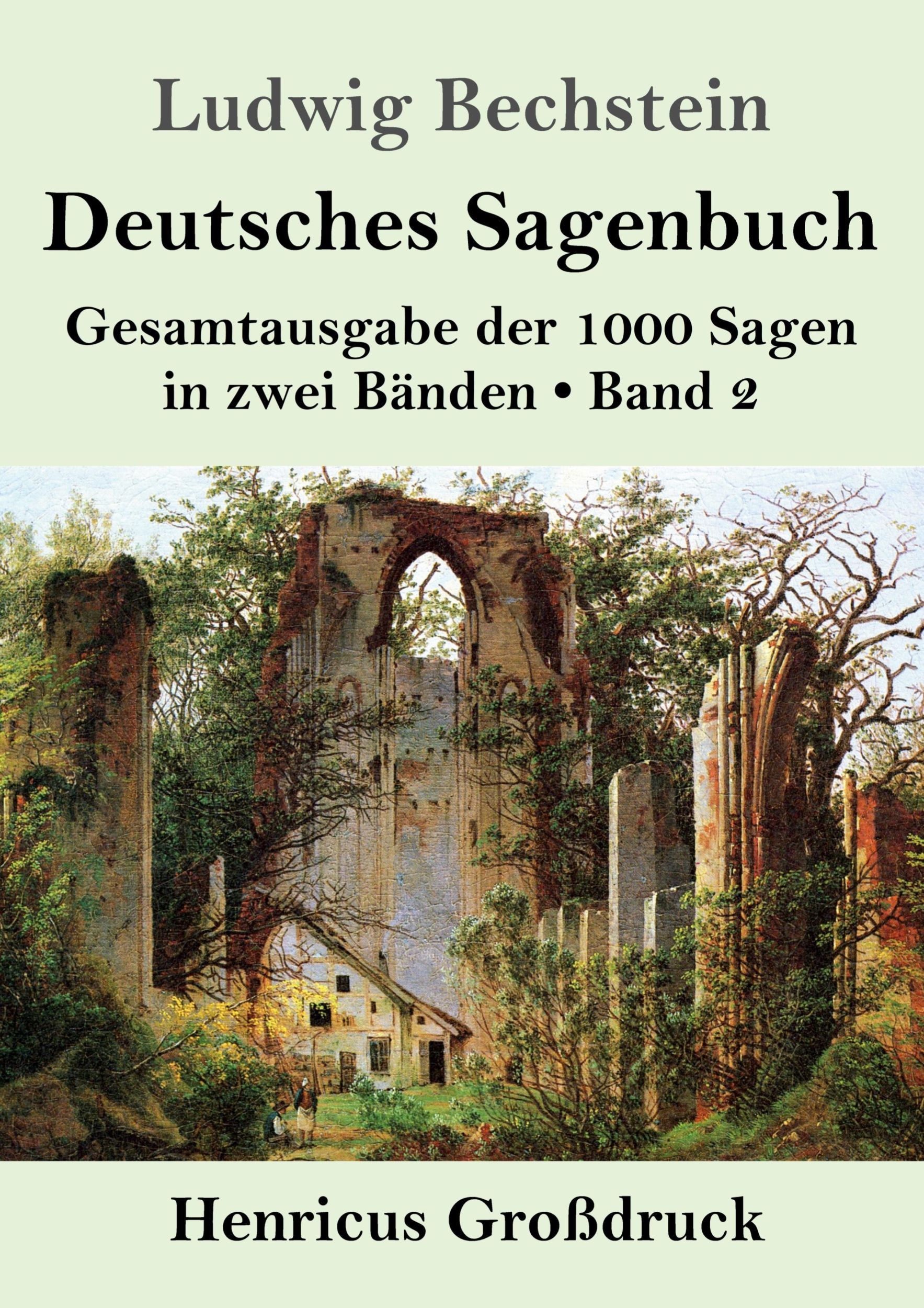 Cover: 9783847834175 | Deutsches Sagenbuch (Großdruck) | Ludwig Bechstein | Taschenbuch