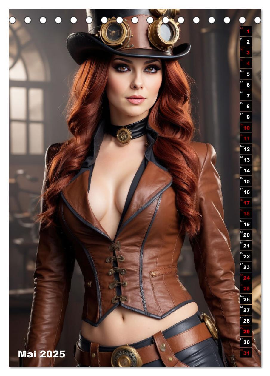 Bild: 9783435845385 | Steampunk Divas (Tischkalender 2025 DIN A5 hoch), CALVENDO...