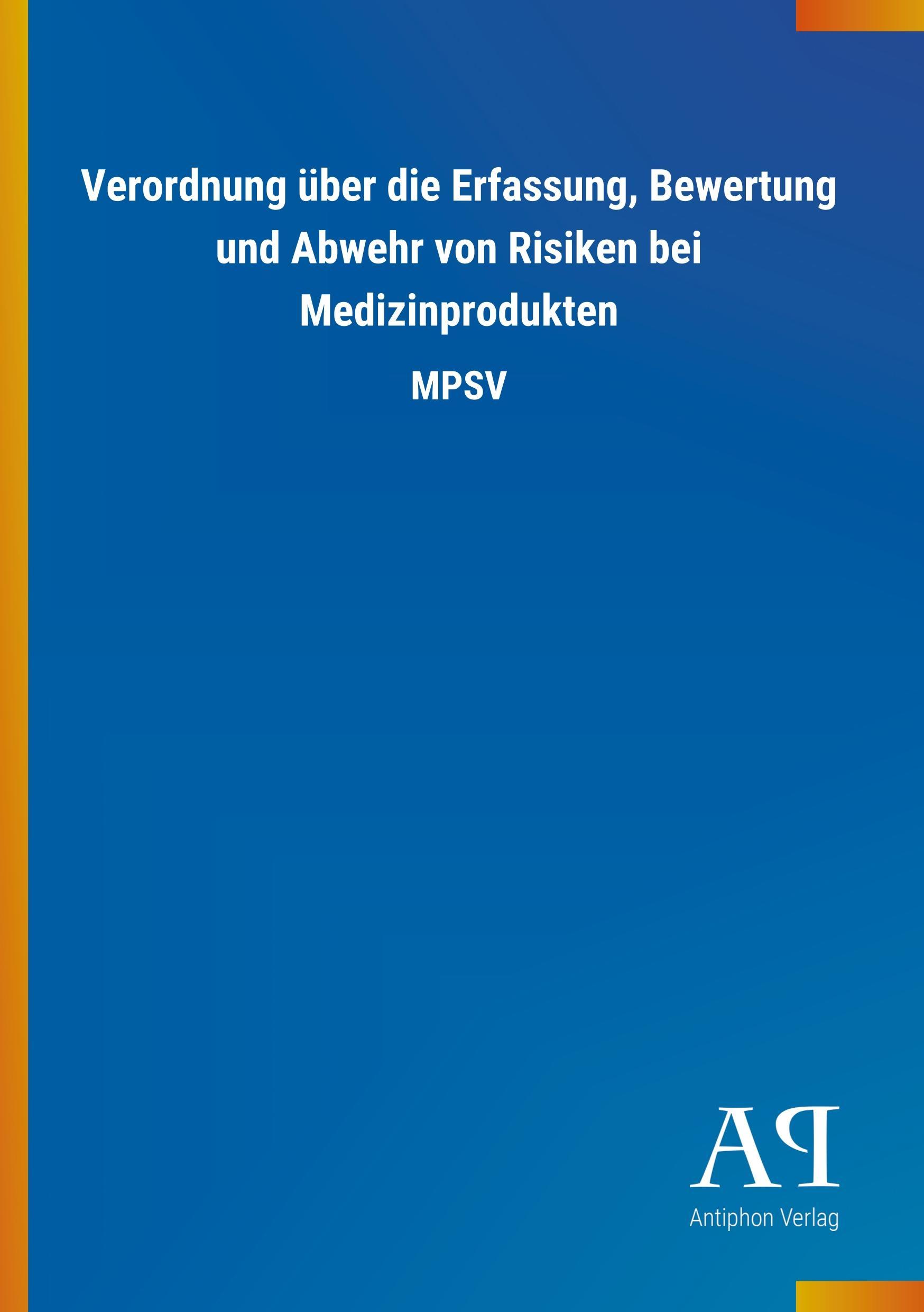 Cover: 9783731428404 | Verordnung über die Erfassung, Bewertung und Abwehr von Risiken bei...