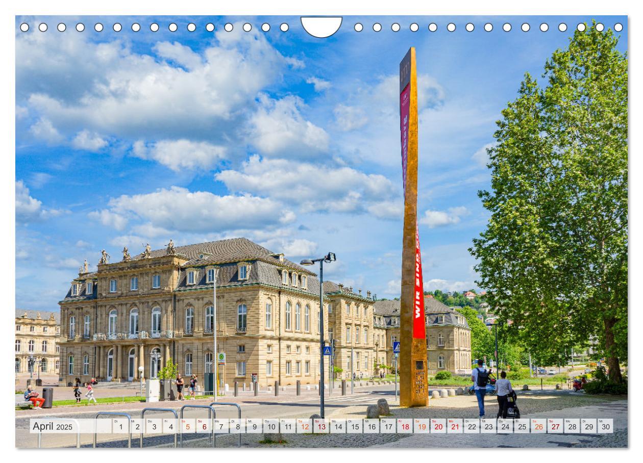 Bild: 9783435065967 | Stuttgart Stadtrundgang (Wandkalender 2025 DIN A4 quer), CALVENDO...