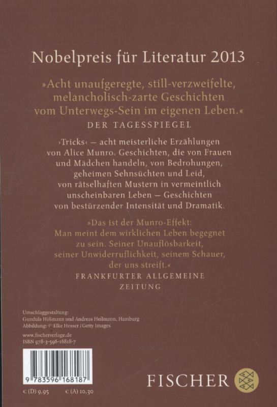 Rückseite: 9783596168187 | Tricks | Acht Erzählungen | Alice Munro | Taschenbuch | 384 S. | 2008