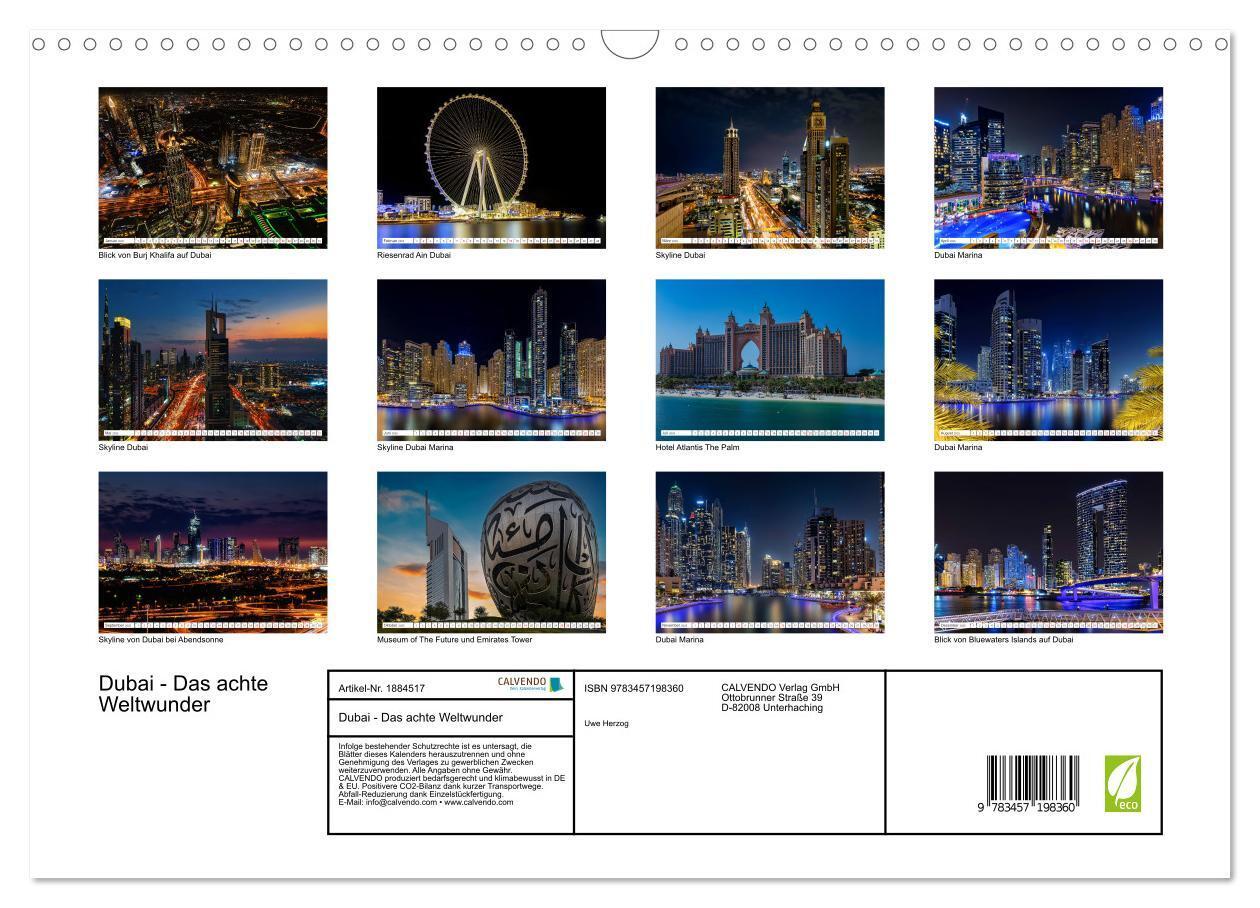 Bild: 9783457198360 | Dubai - Das achte Weltwunder (Wandkalender 2025 DIN A3 quer),...