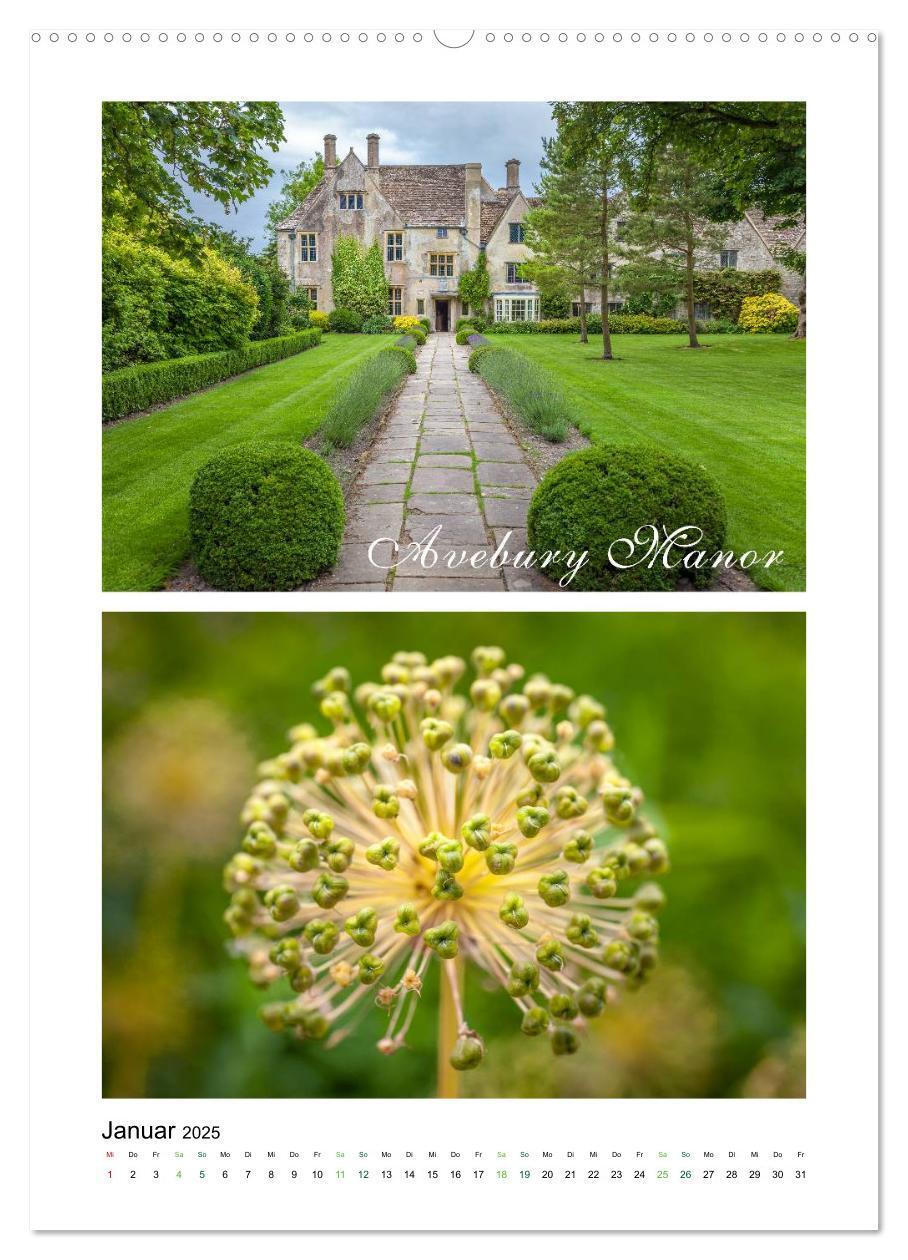 Bild: 9783457033296 | Gartenparadiese in England (Wandkalender 2025 DIN A2 hoch),...