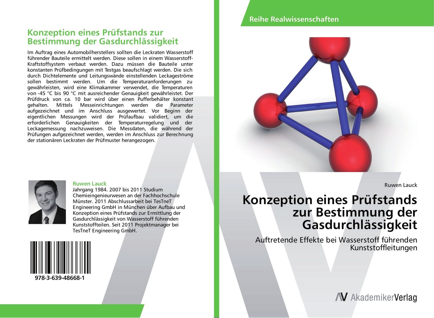 Cover: 9783639486681 | Konzeption eines Prüfstands zur Bestimmung der Gasdurchlässigkeit