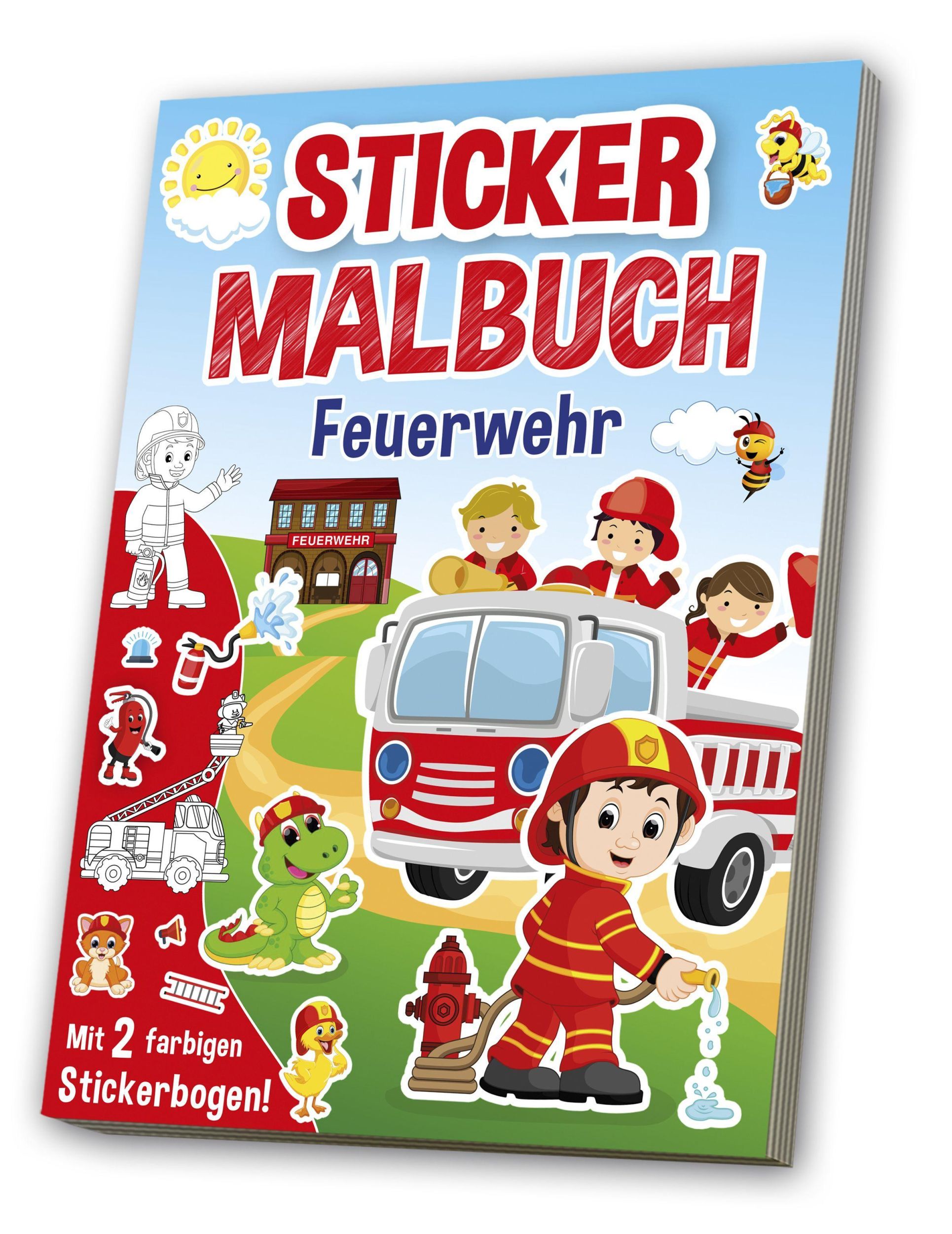 Cover: 4019393987979 | Mal- &amp; Stickerbuch: Feuerwehr | Broschüre | 64 S. | Deutsch | 2022