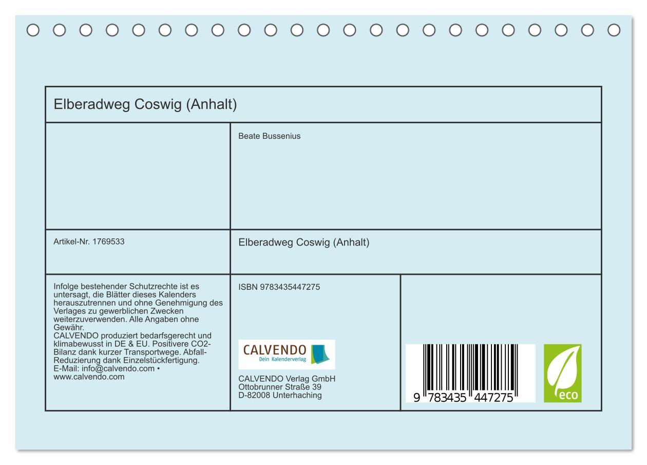 Bild: 9783435447275 | Elberadweg Coswig (Anhalt) (Tischkalender 2025 DIN A5 quer),...