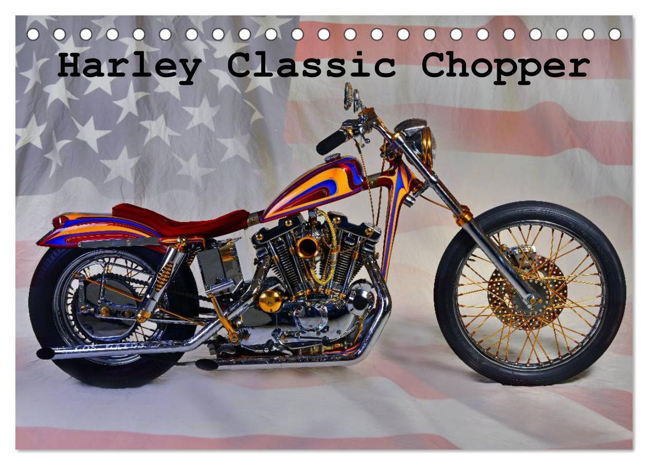 Cover: 9783435687473 | Harley Classic Chopper (Tischkalender 2025 DIN A5 quer), CALVENDO...