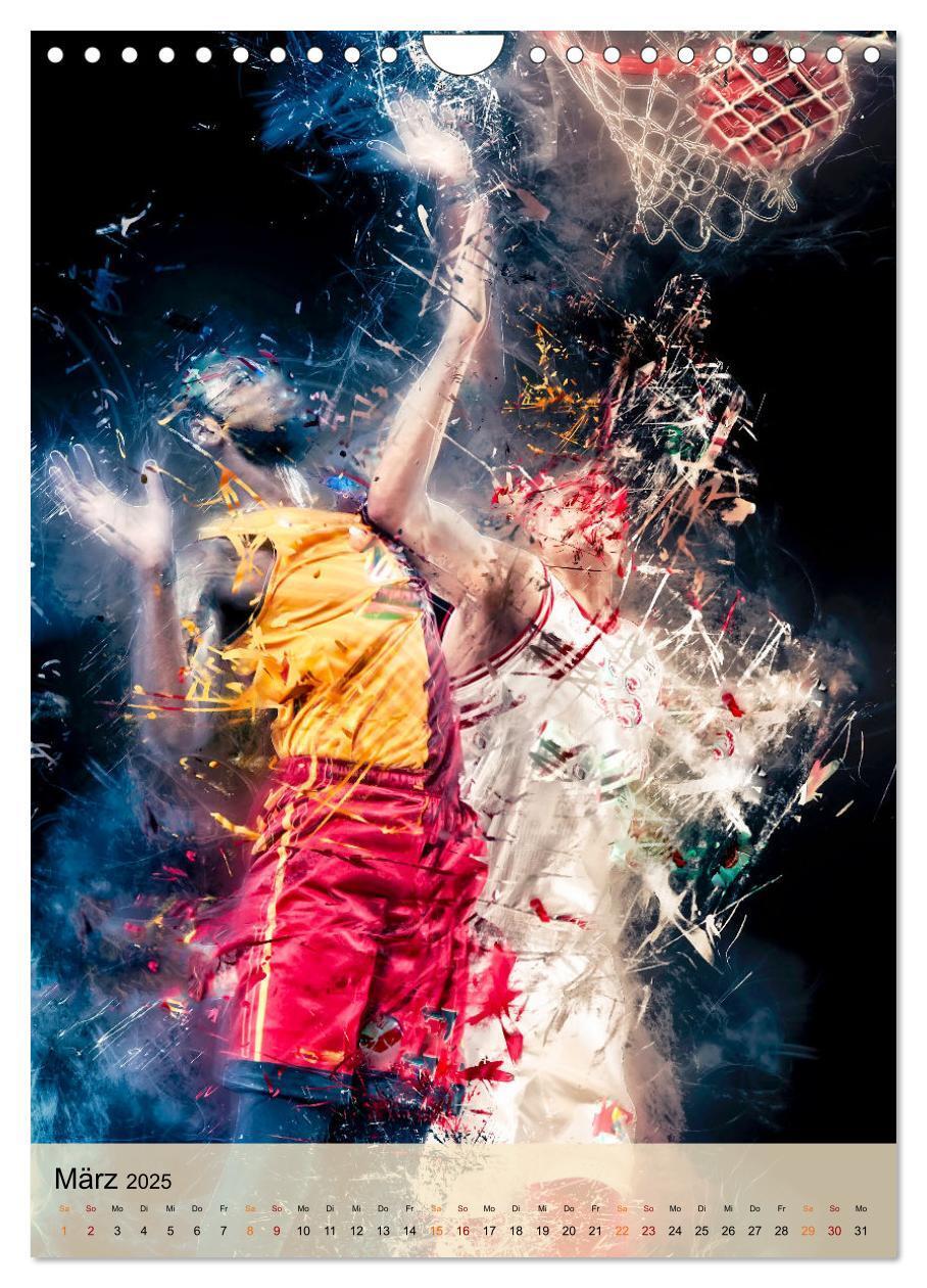 Bild: 9783435929818 | Basketball spektakulär (Wandkalender 2025 DIN A4 hoch), CALVENDO...