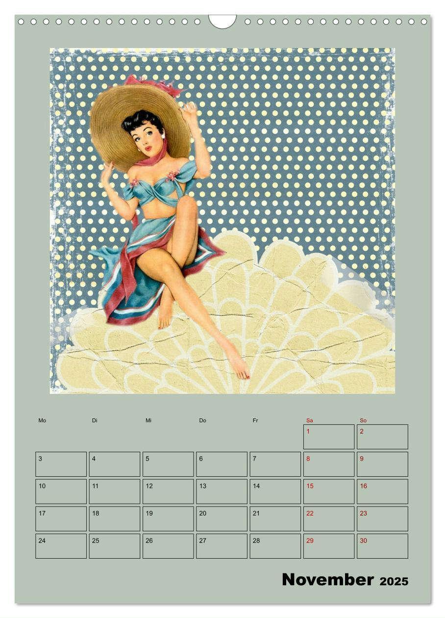 Bild: 9783435909841 | Retro Kult Pin-up-Girls (Wandkalender 2025 DIN A3 hoch), CALVENDO...