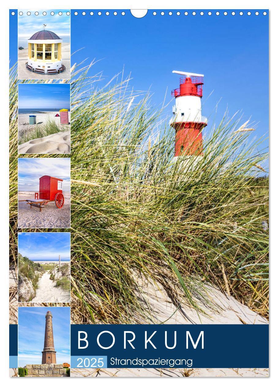 Cover: 9783435971756 | Borkum Strandspaziergang (Wandkalender 2025 DIN A3 hoch), CALVENDO...