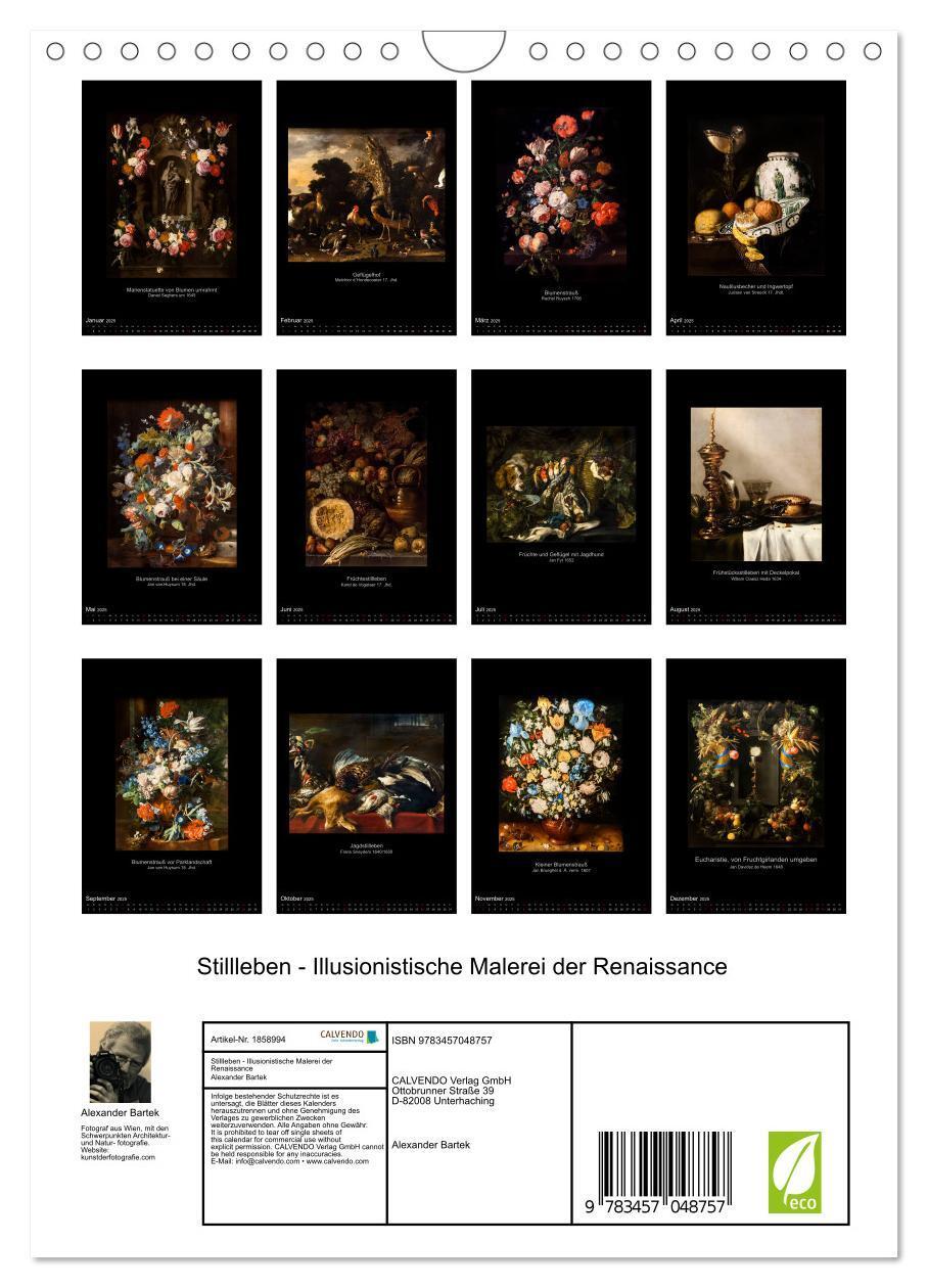 Bild: 9783457048757 | Stillleben - Illusionistische Malerei der Renaissance (Wandkalender...