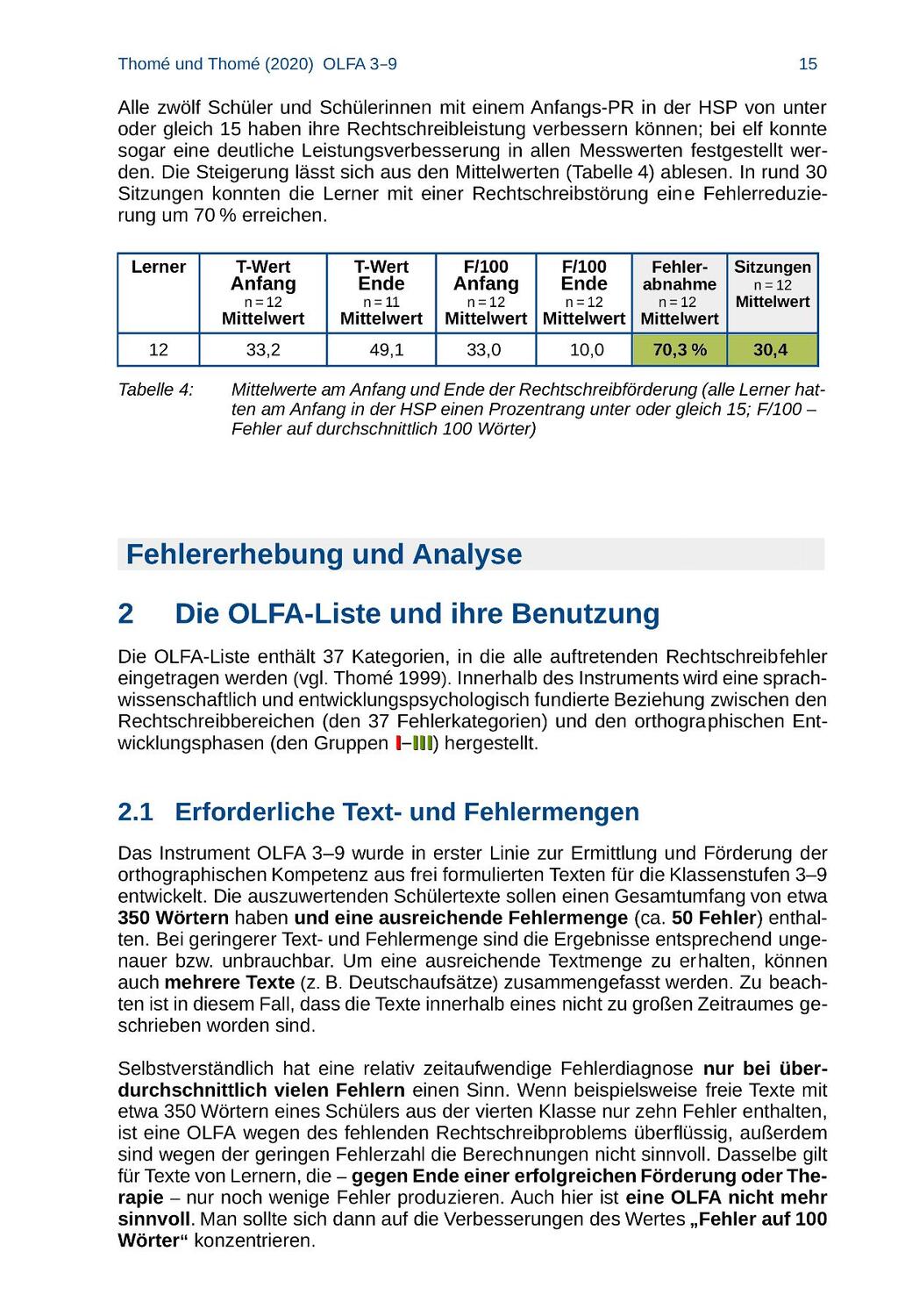 Bild: 9783942122221 | OLFA 3-9: Oldenburger Fehleranalyse für die Klassen 3-9 | Broschüre