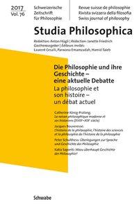 Cover: 9783796537714 | Die Philosophie und ihre Geschichte - eine aktuelle Debatte / La...