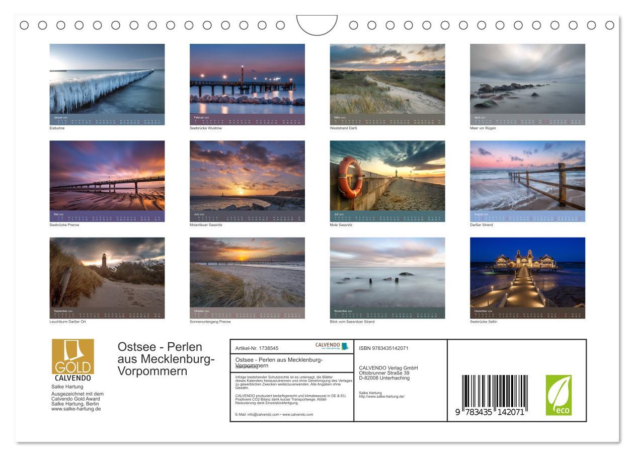 Bild: 9783435142071 | Ostsee - Perlen aus Mecklenburg-Vorpommern (Wandkalender 2025 DIN...