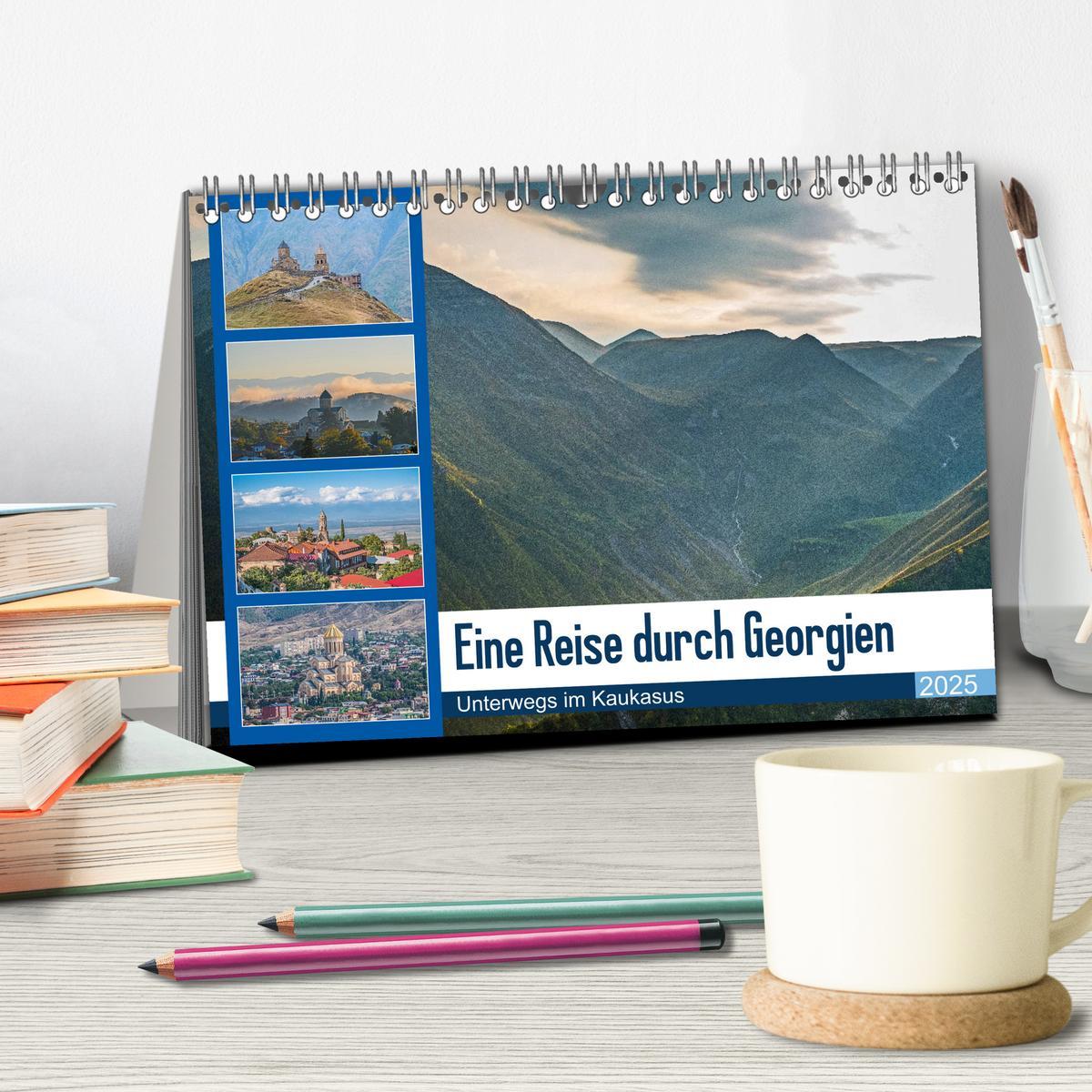 Bild: 9783435152193 | Eine Reise durch Georgien (Tischkalender 2025 DIN A5 quer),...