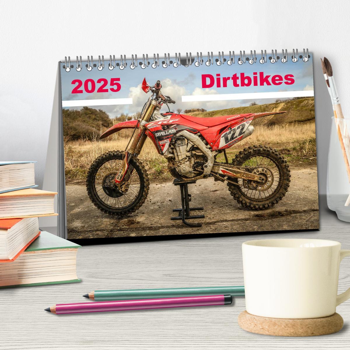 Bild: 9783435193738 | Dirtbikes 2025 (Tischkalender 2025 DIN A5 quer), CALVENDO...