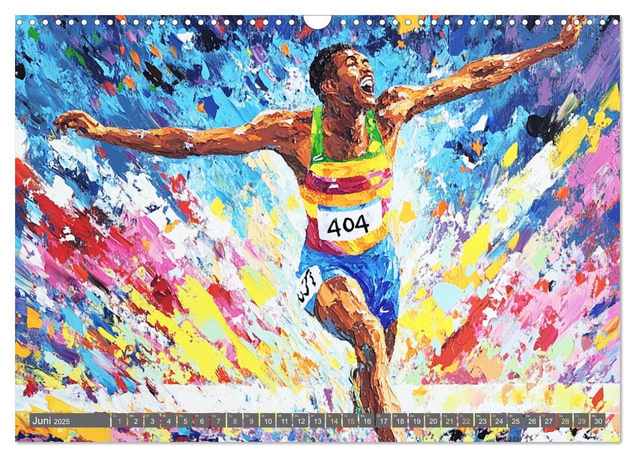 Bild: 9783457178553 | Kunst des Sports (Wandkalender 2025 DIN A3 quer), CALVENDO...