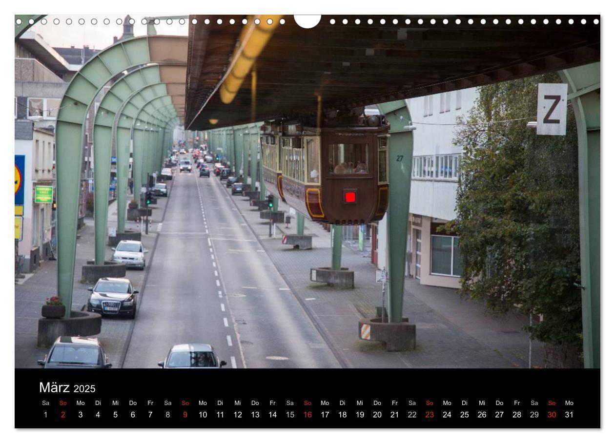 Bild: 9783435527236 | Die Wuppertaler Schwebebahn (Wandkalender 2025 DIN A3 quer),...