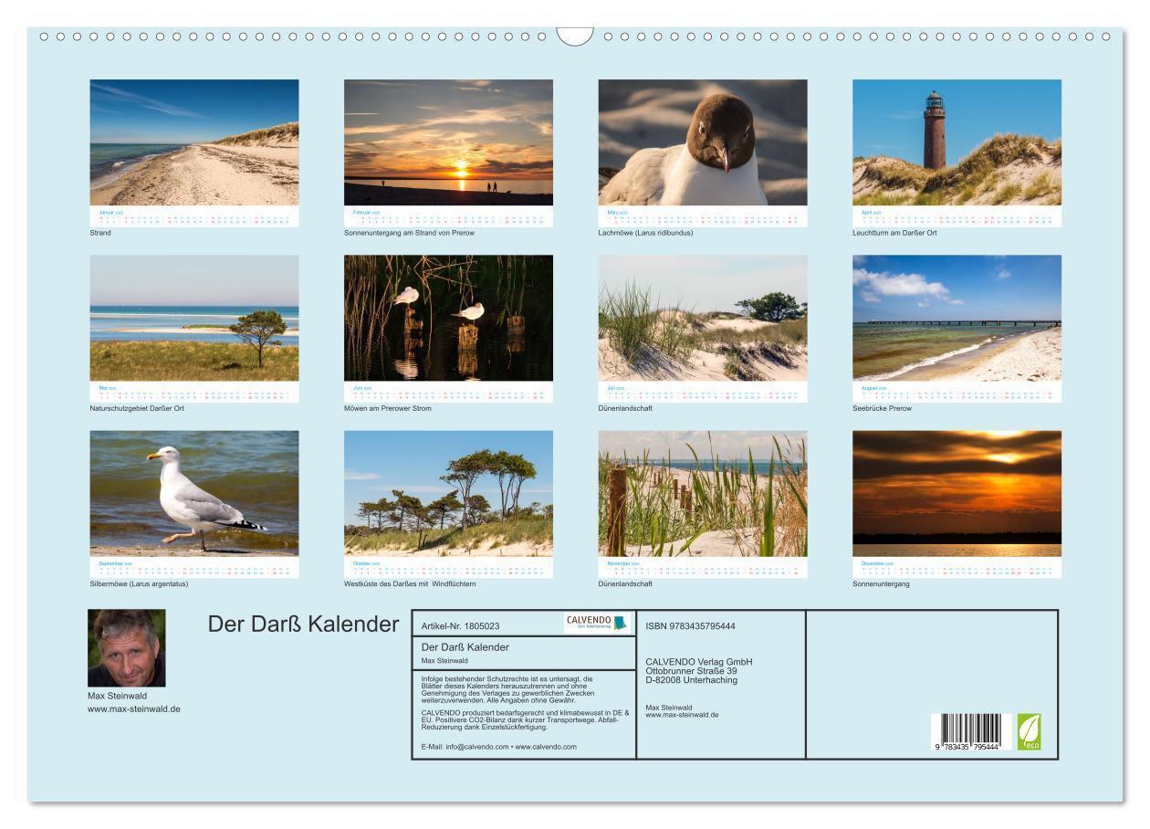 Bild: 9783435795444 | Der Darß Kalender (Wandkalender 2025 DIN A2 quer), CALVENDO...