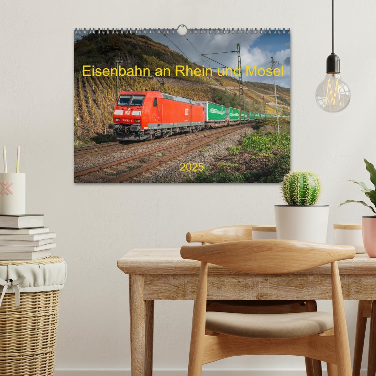 Bild: 9783435704477 | Eisenbahn an Rhein und Mosel 2025 (Wandkalender 2025 DIN A3 quer),...