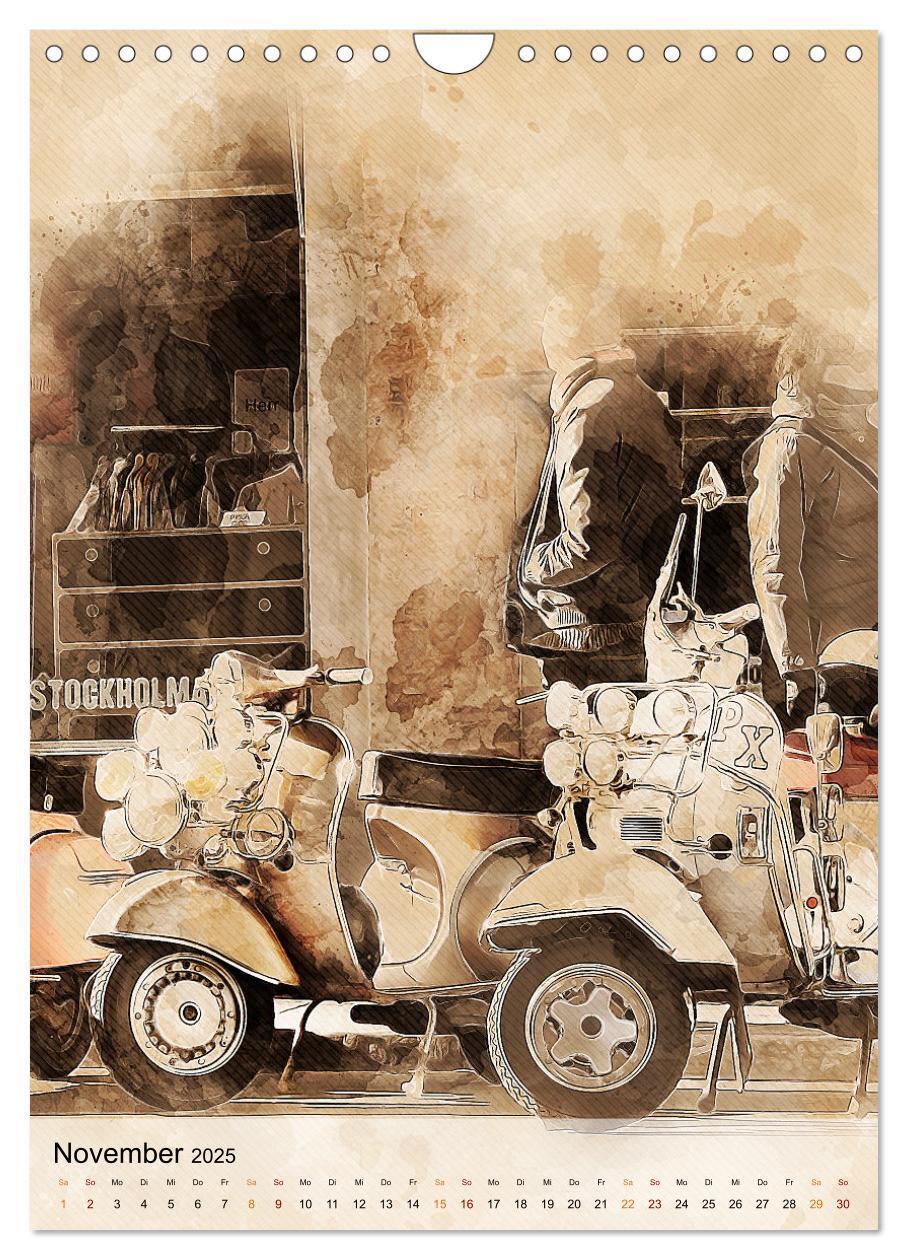 Bild: 9783435931255 | Motorroller - Vespa Galerie (Wandkalender 2025 DIN A4 hoch),...