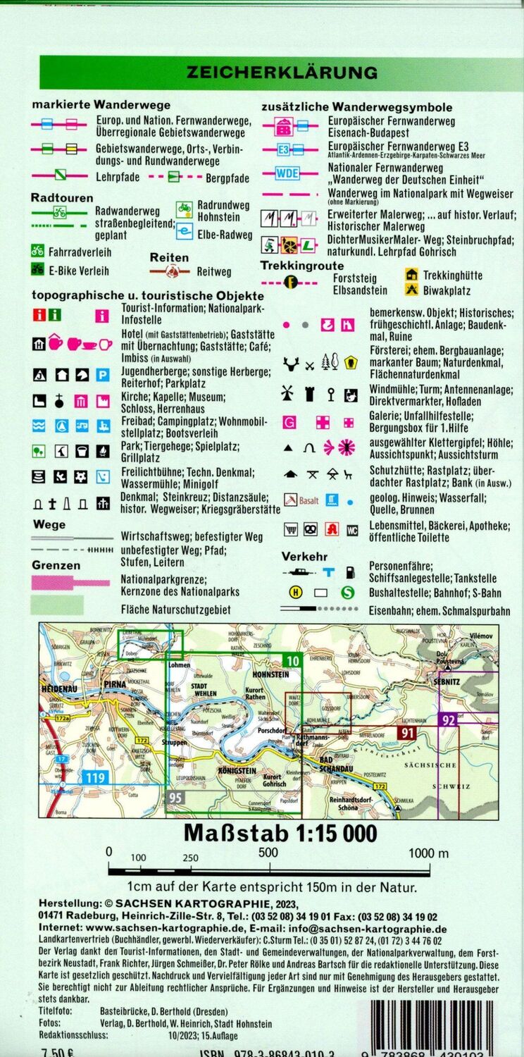 Bild: 9783868430103 | Vordere Sächsische Schweiz Stadt Wehlen, Kurort Rathen, Hohnstein,...