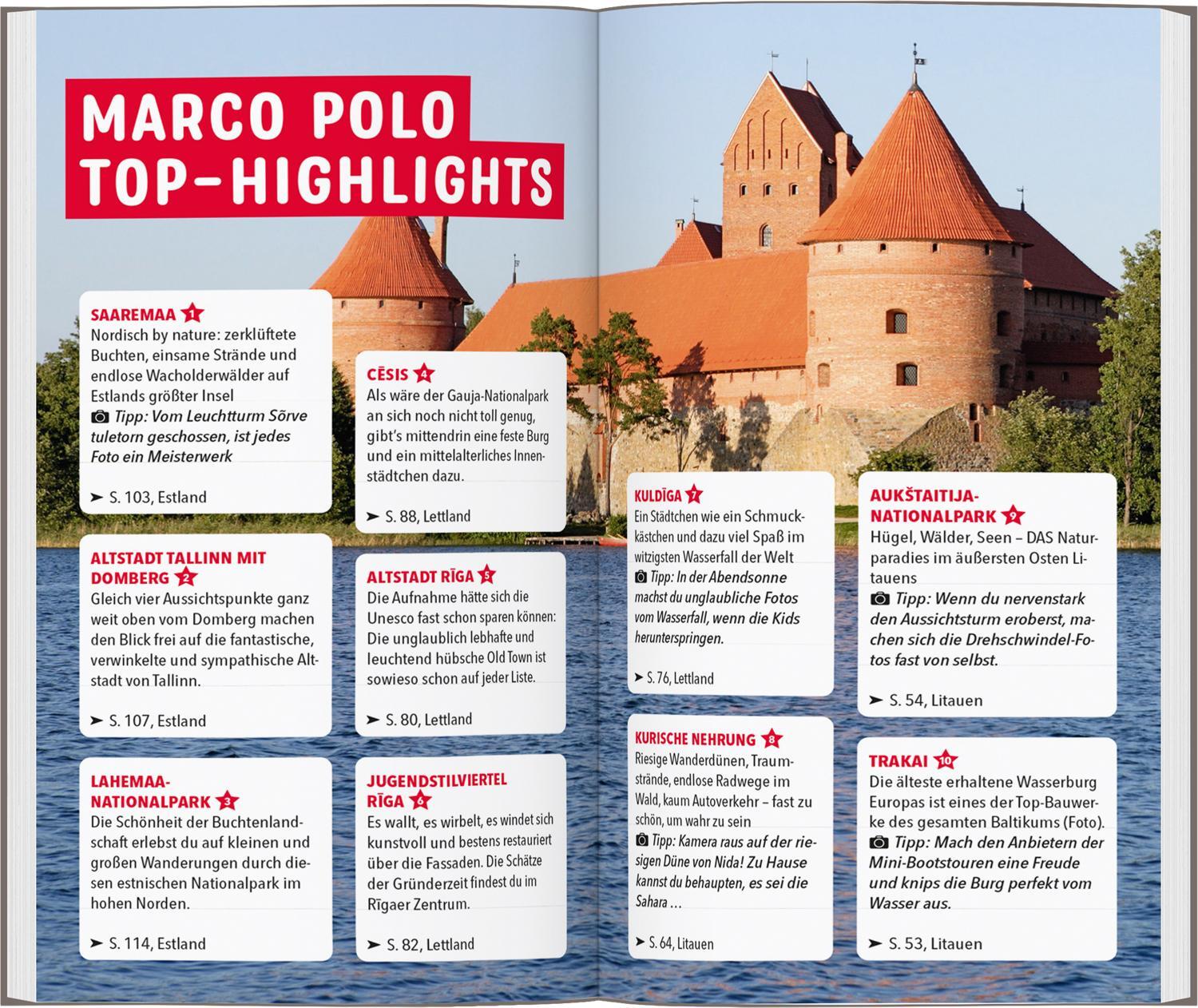 Bild: 9783829735216 | MARCO POLO Reiseführer Baltikum, Estland, Lettland, Litauen | Buch