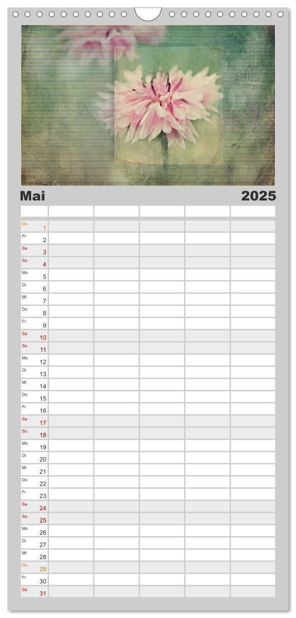 Bild: 9783457125533 | Familienplaner 2025 - Vintage Style mit 5 Spalten (Wandkalender, 21...