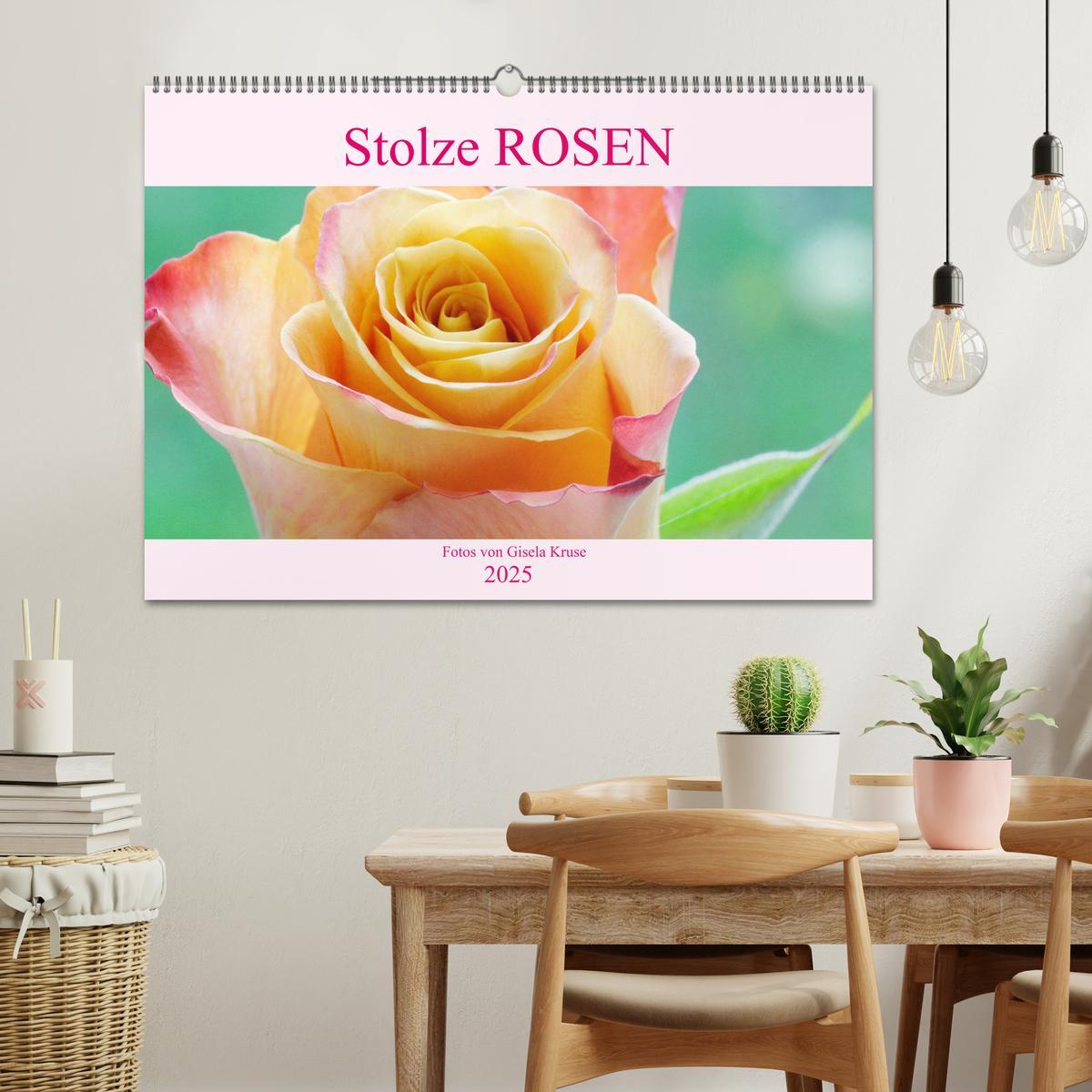 Bild: 9783435295258 | Stolze Rosen (Wandkalender 2025 DIN A2 quer), CALVENDO Monatskalender