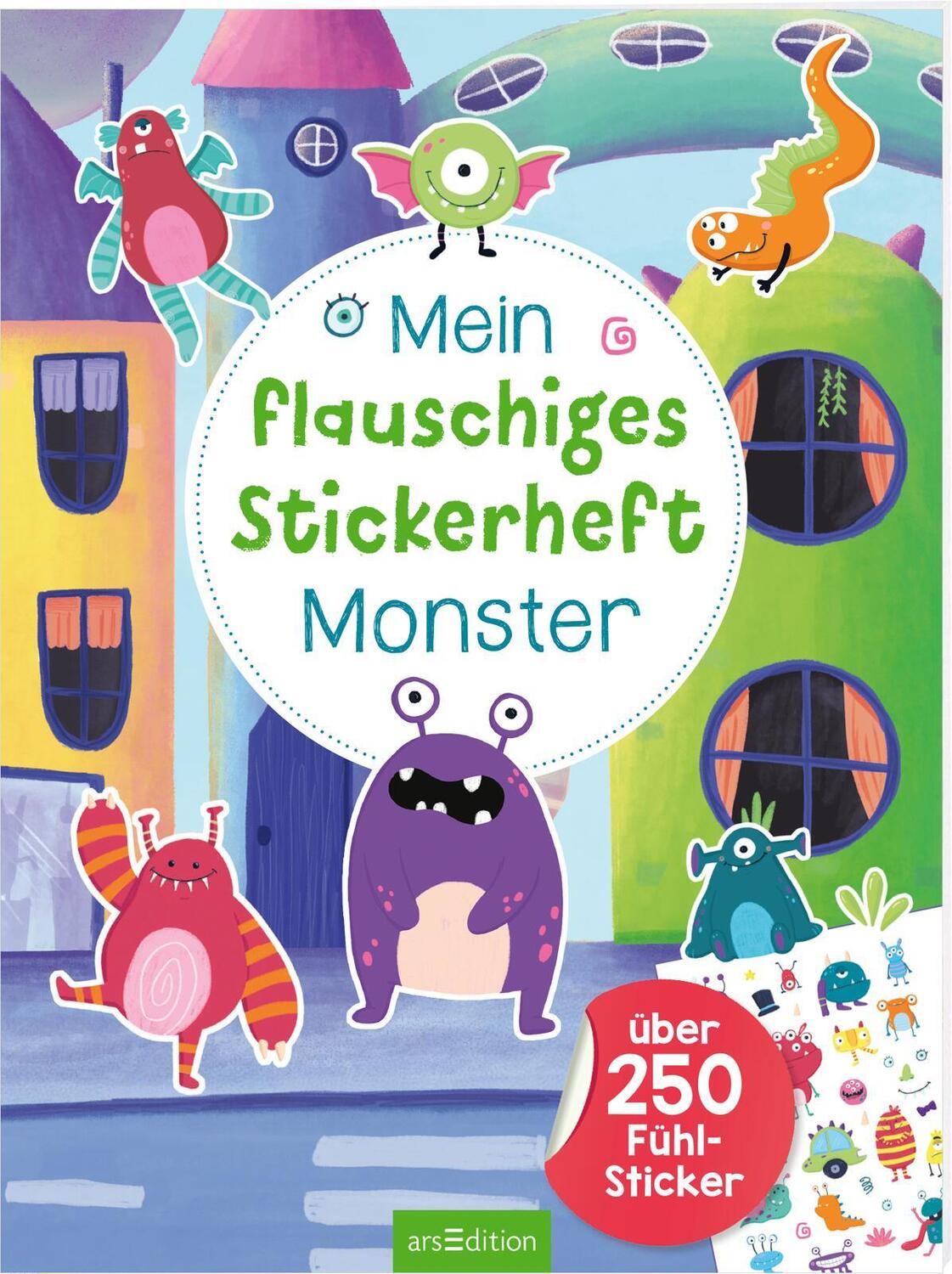 Cover: 9783845849034 | Mein flauschiges Stickerheft - Monster | Über 250 Fühl-Sticker | Buch