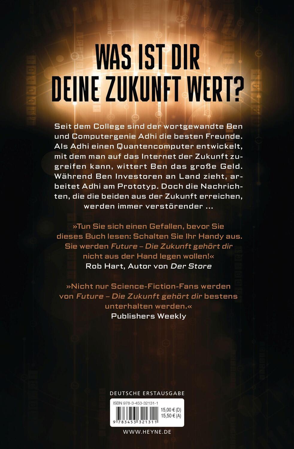 Bild: 9783453321311 | Future - Die Zukunft gehört dir | Roman | Dan Frey | Taschenbuch