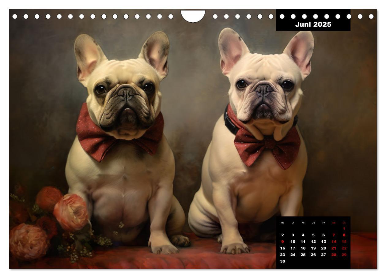 Bild: 9783383858086 | Französische Bulldogge KI Digiart (Wandkalender 2025 DIN A4 quer),...