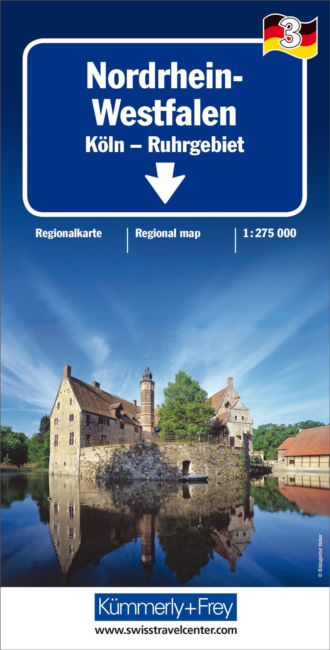 Cover: 9783259014646 | KuF Deutschland Regionalkarte 03 Nordrhein-Westfalen 1 : 275 000