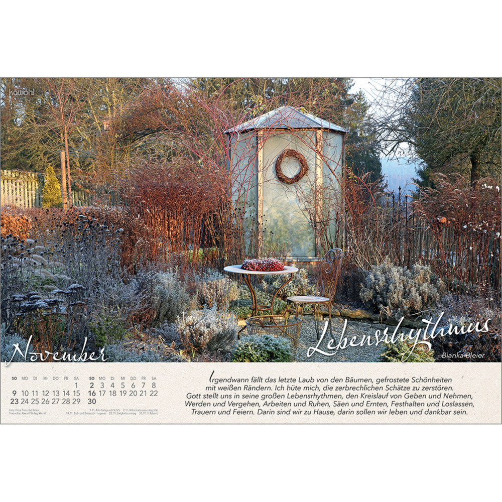 Bild: 9783754808054 | Wo Himmel und Erde sich berühren 2025 | Gartenkalender | Bianka Bleier