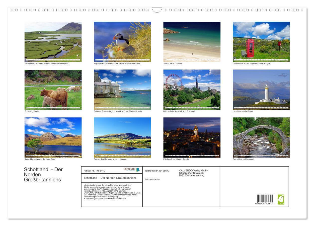 Bild: 9783435408573 | Schottland - Der Norden Großbritanniens (Wandkalender 2025 DIN A2...