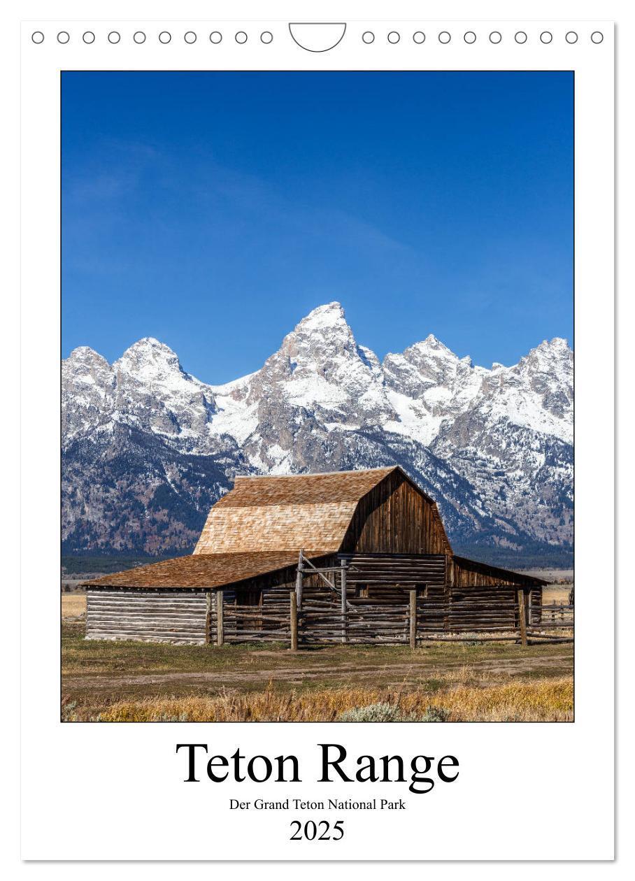 Cover: 9783435992935 | Teton Range - Der Grand Teton National Park (Wandkalender 2025 DIN...