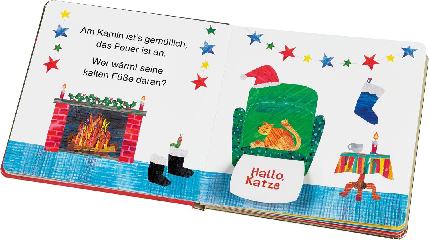 Bild: 9783836960649 | Die kleine Raupe Nimmersatt feiert Weihnachten | Klipp-klapp-Buch