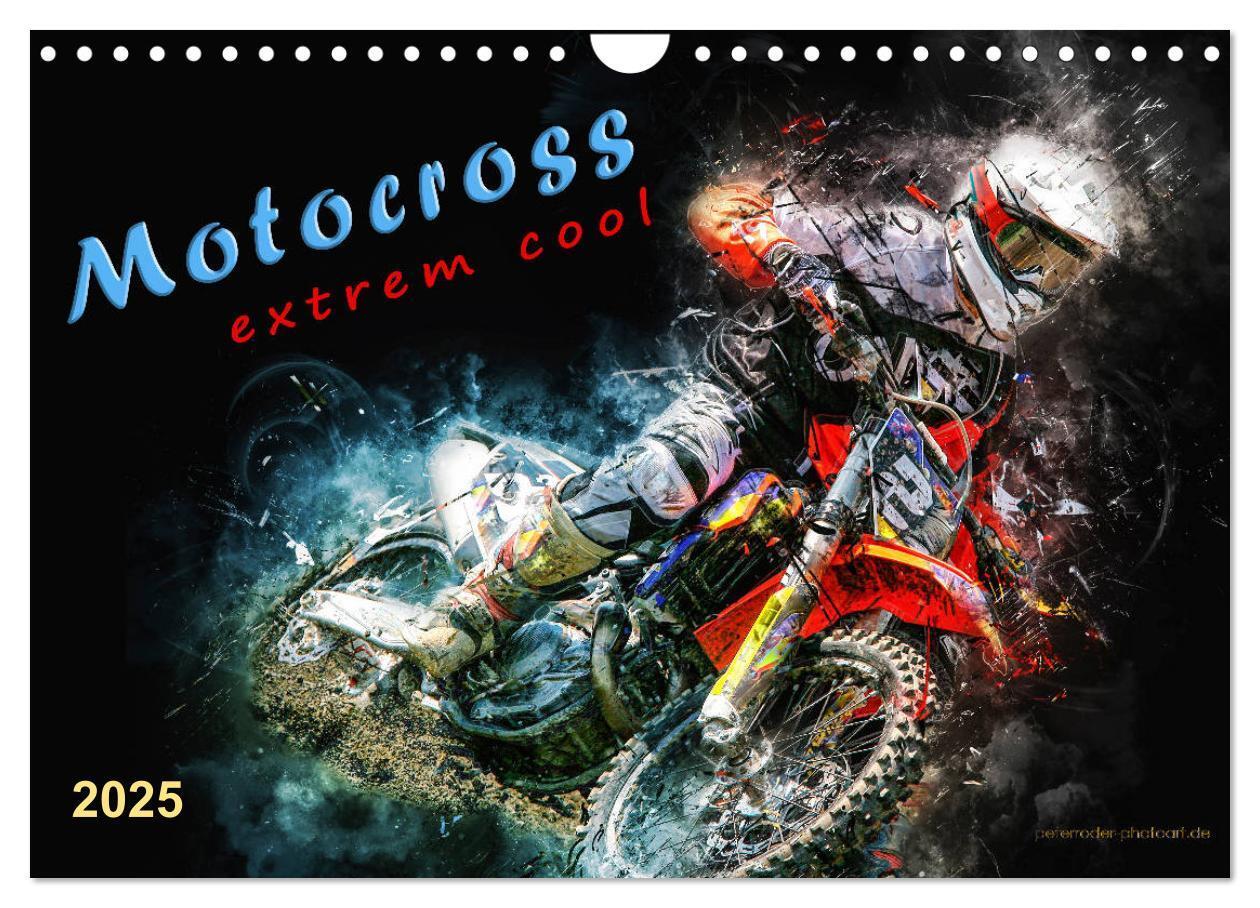 Cover: 9783435410286 | Motocross - extrem cool (Wandkalender 2025 DIN A4 quer), CALVENDO...